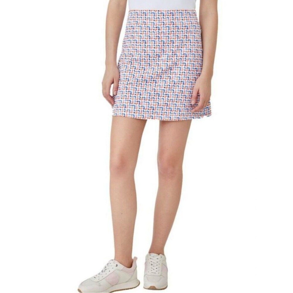 J. McLaughlin Flavia Activewear Pull-on Casual Golf Skort  Size S  Blue & Orange